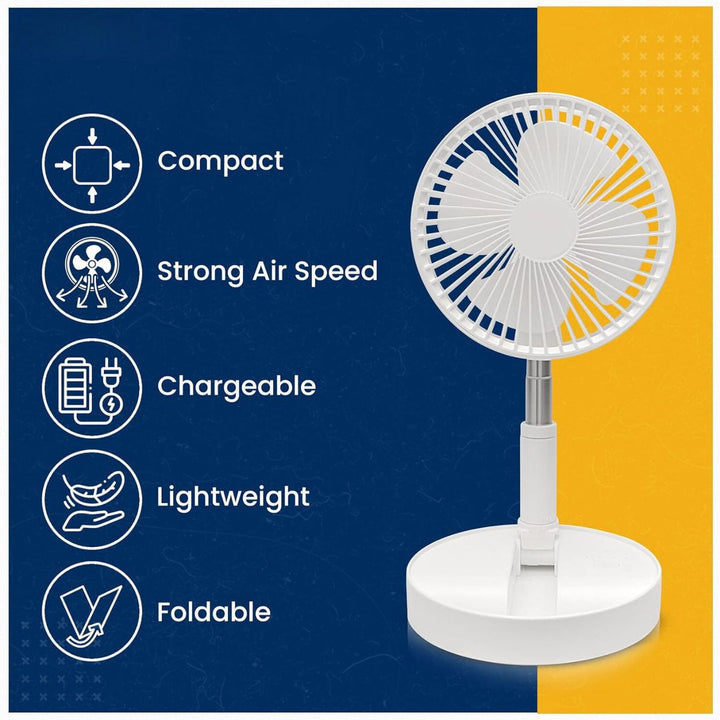 Powerful Rechargeable Table Fan