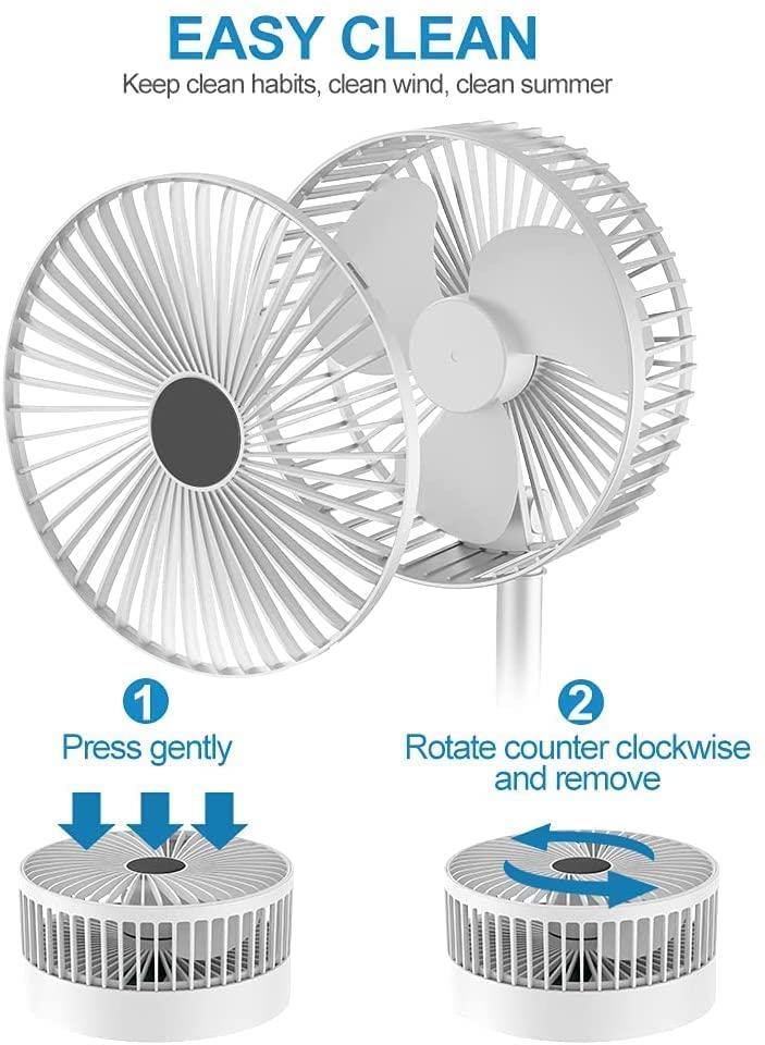 Powerful Rechargeable Table Fan