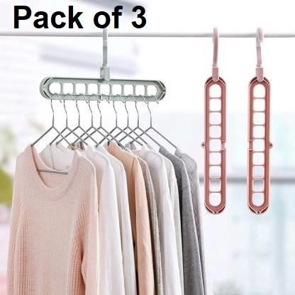 Space Saver Cloth Hanger (Pack Of 3)